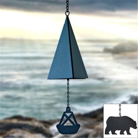 NORTH COUNTRY WIND BELLS INC North Country Wind Bells  Inc. 108.5001 Castine Harbor Bell with bear wind catcher 108.5001